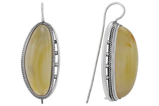 Серьги из серебра с Сердоликом.