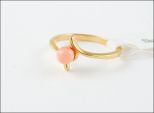 Коралл кольцо 1 шарик  7*