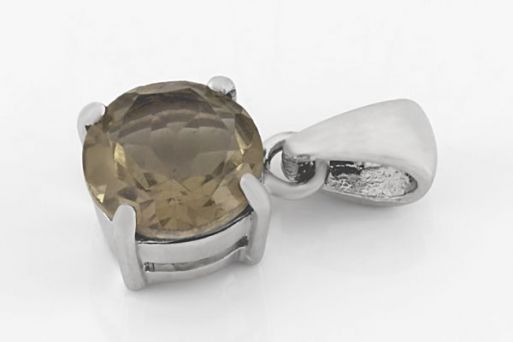 Серебряный кулон с раухтопазом 22562 купить в магазине Самоцветы мира