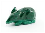 Фигурка из малахита крыса 30х50 мм 26400