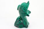 Фигурка из малахита дельфин 20х35х70 мм 26433