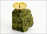 Подсвечник Скол с чашечкой из латуни 60х60х40мм