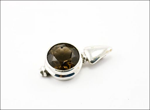 Серебряный кулон с раухтопазом 28607 купить в магазине Самоцветы мира