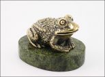Фигурка из бронзы лягушка большая