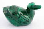 Фигурка из малахита утка 30х45х55 мм 32256