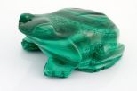 Фигурка из малахита лягушка 25х35х60 мм 32265
