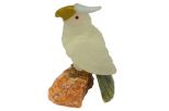 Фигурка попугай с хохолком. Вес 200 гр.