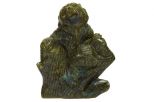Фигурка медведь из лабрадорита. Вес 1000 гр.