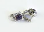 серьги чароит 6,5гр.*