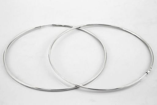 Серебряные серьги конго 44253 купить в магазине Самоцветы мира
