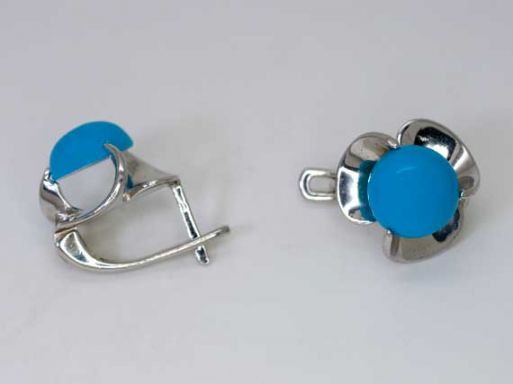 серьги бирюза 7,0гр. ― Самоцветы мира