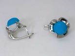серьги бирюза 7,0гр.
