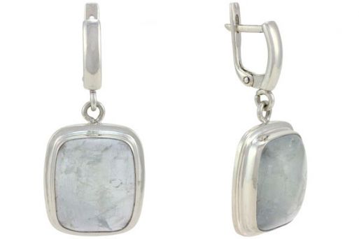 Серьги из серебра 925 пробы с бериллом.