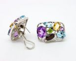 серьги микс CZ 14.2гр.