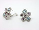 серьги микс CZ 11.8 гр.