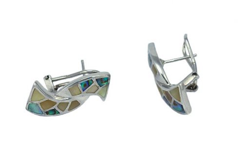 Серьги из серебра 925 пробы с перламутром.
