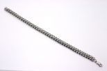 Браслет из серебра якорный 23 см 48050