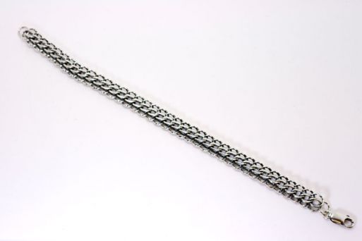 Серебряный браслет якорный 48051 купить в магазине Самоцветы мира