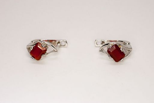 серьги сердолик 4,1гр* ― Самоцветы мира
