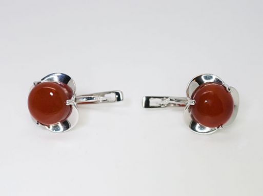 серьги сердолик 8,2гр* ― Самоцветы мира