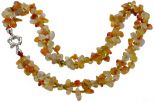 Сердолик колье голтовка(осколки) 5*7 мм. Длина 50 см.