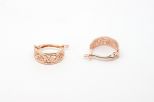 Серьги из позолоченного серебра филигрань 49939