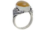Кольцо из серебра с сердоликом овал 13х18 мм 50069