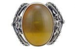 Кольцо из серебра с сердоликом овал 13х18 мм 50069