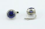 серьги им. танзанита 7,0гр*