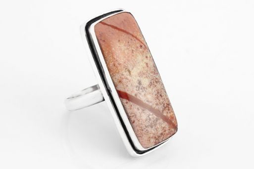 Серебряное кольцо с яшмой 50441 купить в магазине Самоцветы мира