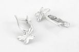 Серьги из серебра бабочки 52368