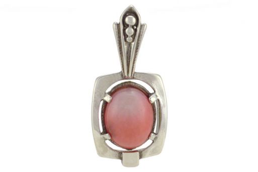 Серебряный кулон с кораллом 52379 купить в магазине Самоцветы мира