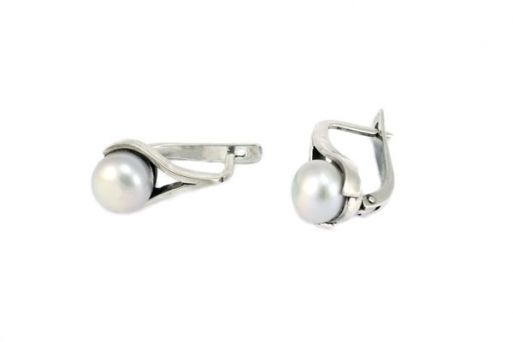 Серьги из серебра 925 пробы с Жемчугом.
