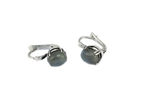 Серьги из серебра с Лабрадоритом.
