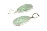 Серьги из серебра с флюоритом капля 18х35 мм 52733