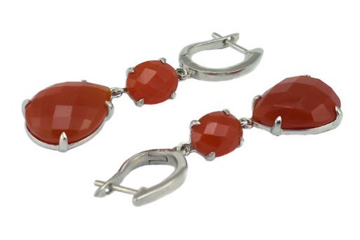 Серьги с Сердоликом