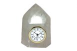 Часы горный хрусталь в подставке. Вес 1570гр.
