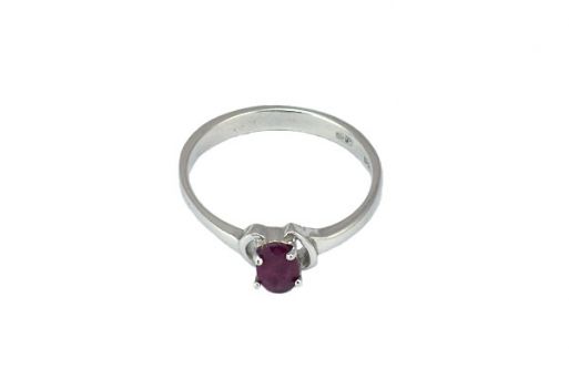 Серебряное кольцо с рубином 54557 купить в магазине Самоцветы мира