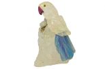 Фигурка попугая из горного хрусталя. Вес 100-130 гр.