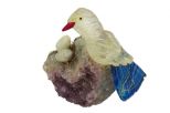Фигурка сойка из горного хрусталя. Вес 100-130 гр.