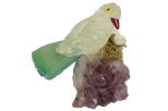 Фигурка сойка из горного хрусталя. Вес 100-130 гр.