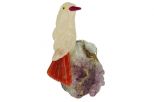 Фигурка сойка из горного хрусталя. Вес 100-130 гр.