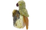 Фигурка попугай из яшмы у гнзда. Вес 100-130 гр.