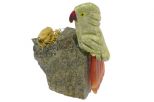 Фигурка попугай из яшмы у гнзда. Вес 100-130 гр.