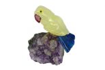 Фигурка попугай микро из оникса.Вес 40-60 гр.