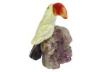 Фигурка тукан микро из офиокальцита.Вес 40-60 гр.