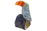 Фигурка тукан микро из лазурита. Вес 40-60 гр.