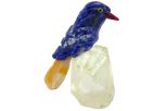 Фигурка сойка микро из лазурита. Вес 40-60 гр.