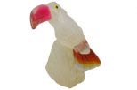 Фигурка тукан микро из розового кварца. Вес 40-60 гр.