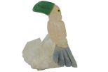 Фигурка тукан микро из розового кварца. Вес 40-60 гр.